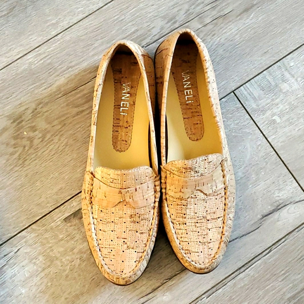 Cork style loafers 8 N